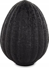 Dekoratív Kerámia Tojás – Fekete – Kiváló Minőség, Elegáns Dekoráció