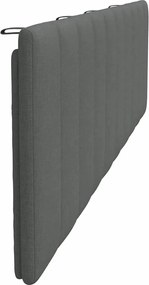 sötétszürke szövet fejtámla párna Hanko 200 cm
