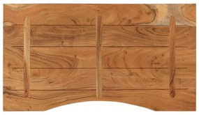 tömör akácfa téglalap alakú asztallap 90 x 50 x 2,5 cm