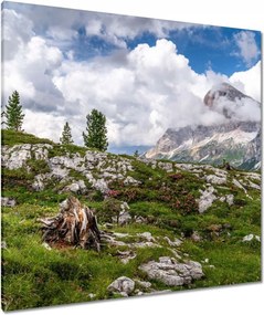 Vászonkép 90x90 Hegyi kilátás Tájkép