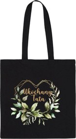 Öko Táska Pamut fekete Szeretett Apa Apák napi ajándék TT_611_cz