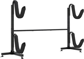 vidaXL acél kajaktároló állvány 2 kajakhoz 250 x 57 x 127,5 cm