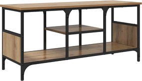 vidaXL TV szekrény Artisan tölgy 100 x 35 x 45 cm Műszaki fa és vas