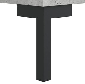 betonszürke szerelt fa cipőszekrény 60x35x105 cm