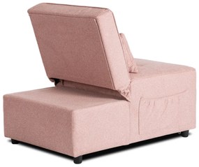 Ágyazható Fotel Rózsaszín Színben. IBERIS 67 cm