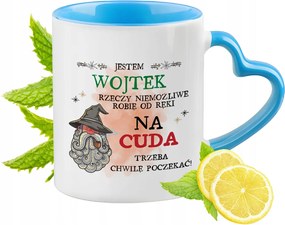 Wojtka Kék Bögre Szív Alakú Füllel Ajándék