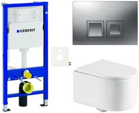 Falra szerelhető WC készlet világos falakhoz / fal előtti SAT SIKOGESREX72D35