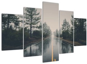Egy út képe az esőben (150x105 cm)
