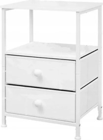 Éjjeliszekrény, Oldalsó asztal puha fiókokkal 60x40x30 fehér H60