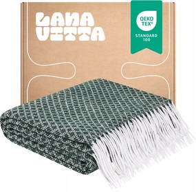 Félgyapjú takaró Meleg Ruta ágytakaró Pléd Zöld 130х180 cm