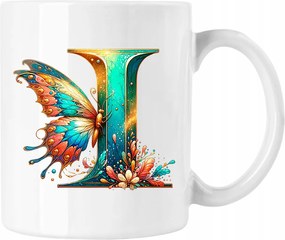 Bögre Betű Pillangó Név Színes 17 Fehér 330ml