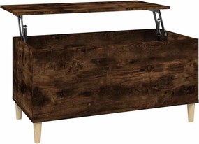 vidaXL füstös tölgy színű szerelt fa dohányzóasztal 90 x 44,5 x 45 cm