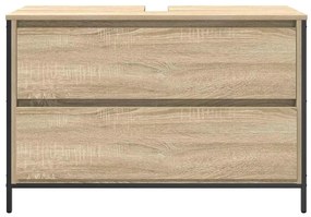 sonoma tölgy fürdőszobai mosdószekrény fiókokkal 90x34,5x60 cm
