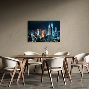 Kép - Éjszaka Kuala Lumpurban (90x60 cm)