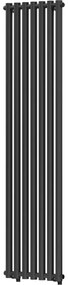 Mexen Texas dísz radiátor 1800 x 460 mm, 719 W, Fekete - W203-1800-460-00-70