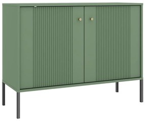 Komód LUE zöld/fekete