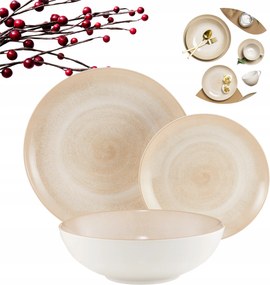Tányér Szett Ebédlő Szett 4 Személyes Kerámia Tányérok Ambition Ajándék
