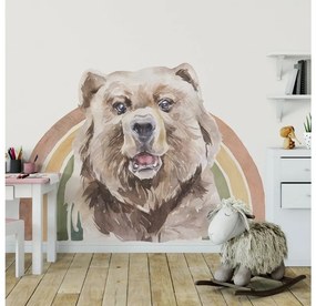 Gario Falmatrica gyerekeknek Rainbow animals - medve Szín: A, Méret: 98 x 70 cm