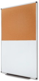 Combi Board alumínium tábla / parafa 90 × 120 cm, alumínium