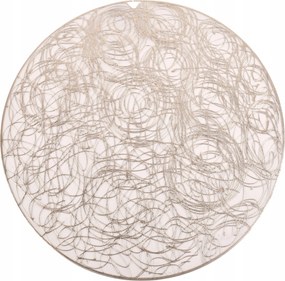 Asztali alátét káosz arany 38cm kerek elegáns asztali szőnyeg