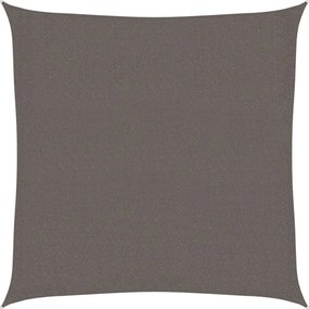 vidaXL 3,6x3,6 m antracit HDPE tér napernyő