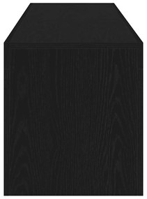 fekete tölgy szerelt fa TV-szekrény LED-ekkel 140x36,5x40 cm