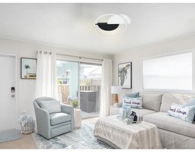 LED Dimmelhető lámpa LED/70W/230V 3000-6500K fehér/fekete + távirányítás