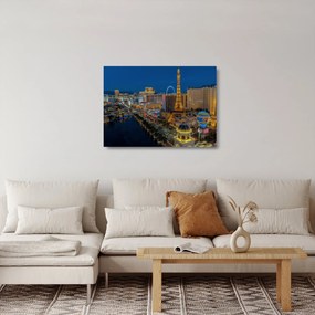 Éjszakai Las Vegas-i kép (üvegen) (70x50 cm)