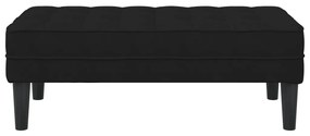 Pad Fekete 113x57x39 cm Velúr