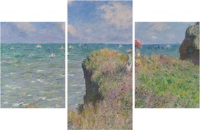 Kép - Claude Monet, Cliff Walk at Pourville, reprodukciók (90x60 cm)