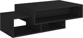 vidaXL fekete szerelt fa dohányzóasztal 105 x 55 x 32 cm