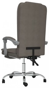 vidaXL tópszínű szövet dönthető irodai masszázsfotel