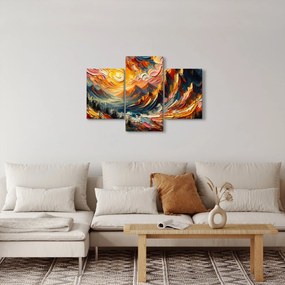Kép - Hegyek, melyeket napfény ölel (90x60 cm)