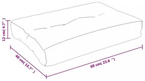 rózsaszín szövet raklappárna 60 x 40 x 12 cm