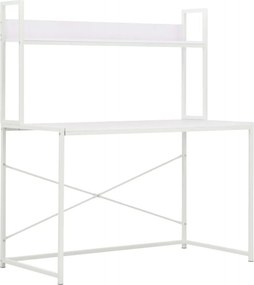 vidaXL fehér számítógépasztal 120 x 60 x 138 cm