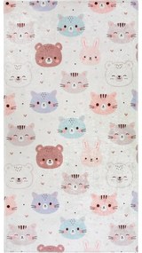 Elefántcsont színű mosható gyerek szőnyeg 160x230 cm Cute Animals – Vitaus