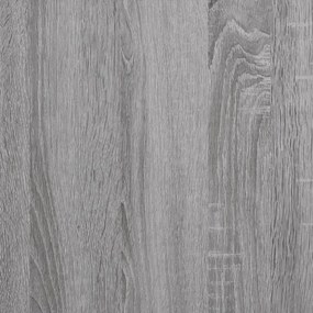 szürke sonoma színű szerelt fa íróasztal polcokkal 102x45x148cm