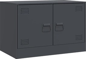 vidaXL antracitszürke acél TV-szekrény 67 x 39 x 44 cm