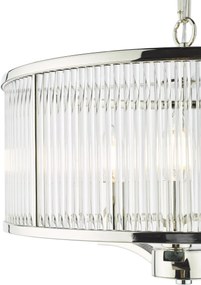 Dar Lighting glamour modern függeszték evelyn polírozott nikkel dareve0338