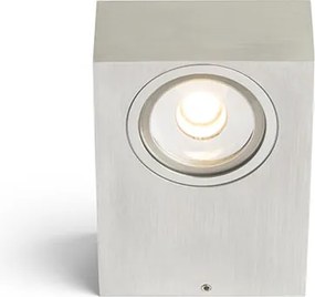 RENDL KORSO II fali lámpa szálcsiszolt alumínium 230V LED 2x3W 120° IP54 3000K