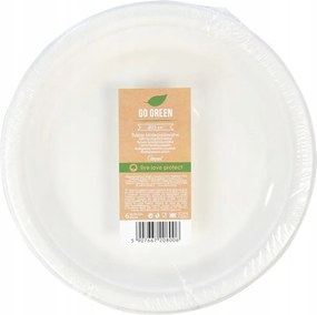 Eldobható Tányérok Eco Cukornád Party Tányér 23 cm Arpex