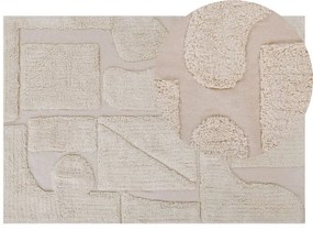 Bézs pamutszőnyeg 140 x 200 cm DIYADIN Beliani
