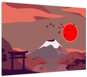 Kép - Fuji hegység (70x50 cm)