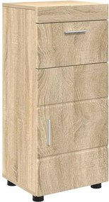 vidaXL Fürdőszobai Szekrény Szett TULUM Sonoma tölgy 37 x 31,5 x 82 cm