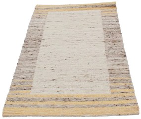 Vastag gyapjú szőnyeg Rustic 90x185 kézi és gépi szövésű gyapjú szőnyeg