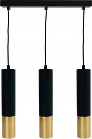 IdeaLED Függőlámpa Circus 3xGU10 Fekete/Arany 110cm IP20