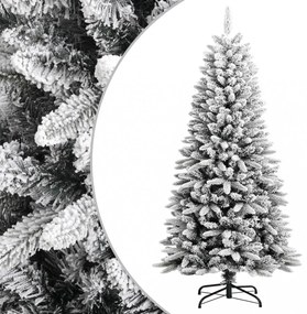 PVC és polietilén műkarácsonyfa pelyhes hóval 120 cm