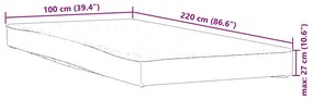 fehér matracvédő 100 x 220 cm vízálló