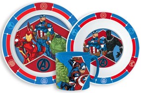 Bosszúállók Army étkészlet, micro műanyag szett bögrével 265 ml