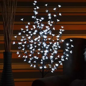 NEXOS Dekoratív fa virágokkal 1,5 m LED hideg fehér